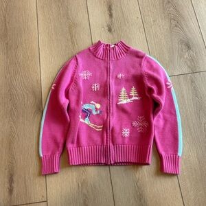 Talbots Pink and Blue Kids Winter Sweater